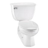 Ultra Flush 1.6gpf Floor Mount Back Outlet EL 12'' RI Combo: GUF21374 Bowl w/ G0028380 Tank White