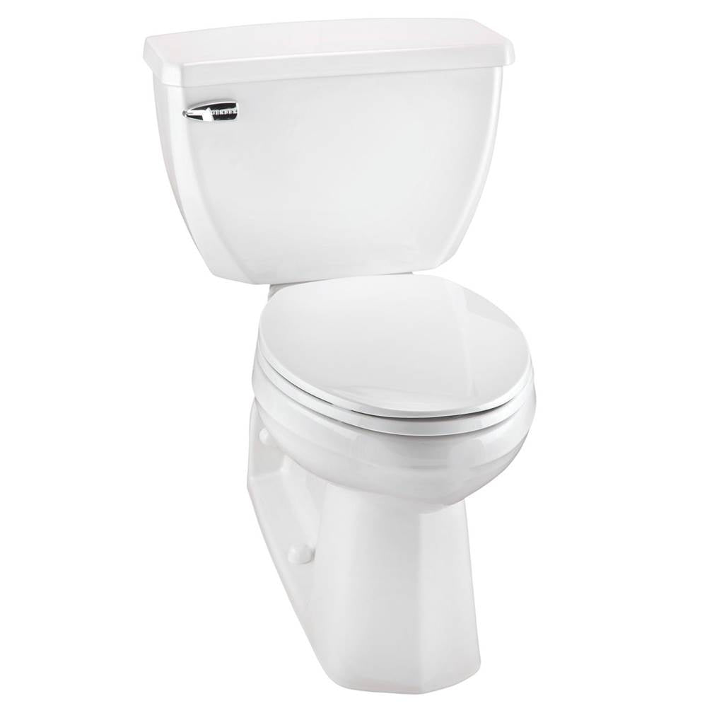 Ultra Flush 1.6gpf Floor Mount Back Outlet ADA EL 12'' RI Combo: GUF21375 Bowl w/ G0028380 Tank White
