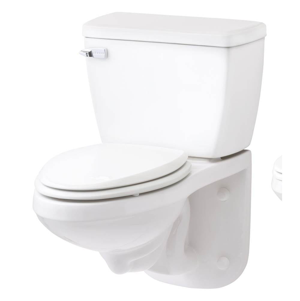 Gerber Plumbing - Ultra Flush 1.6gpf Wall Hung EL Combo: GHE21370 Bowl w/ G0028370 Tank White - White