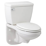 Ultra Flush 1.6gpf Wall Hung EL Combo: GHE21370 Bowl w/ G0028370 Tank White