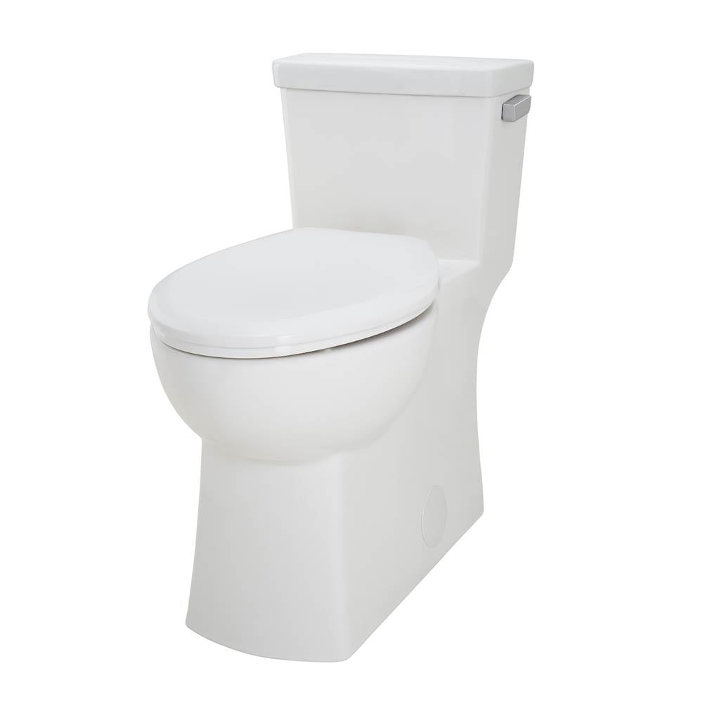 Gerber Plumbing - Burr Ridge 1.28gpf ADA EL 1pc CT Toilet 12'' Rough-in Right Hand Lever White - White