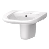 Gerber Plumbing - North Point Wall Hung Lav Combo: G0012474 Lav w/ G0029832 Shroud White - White