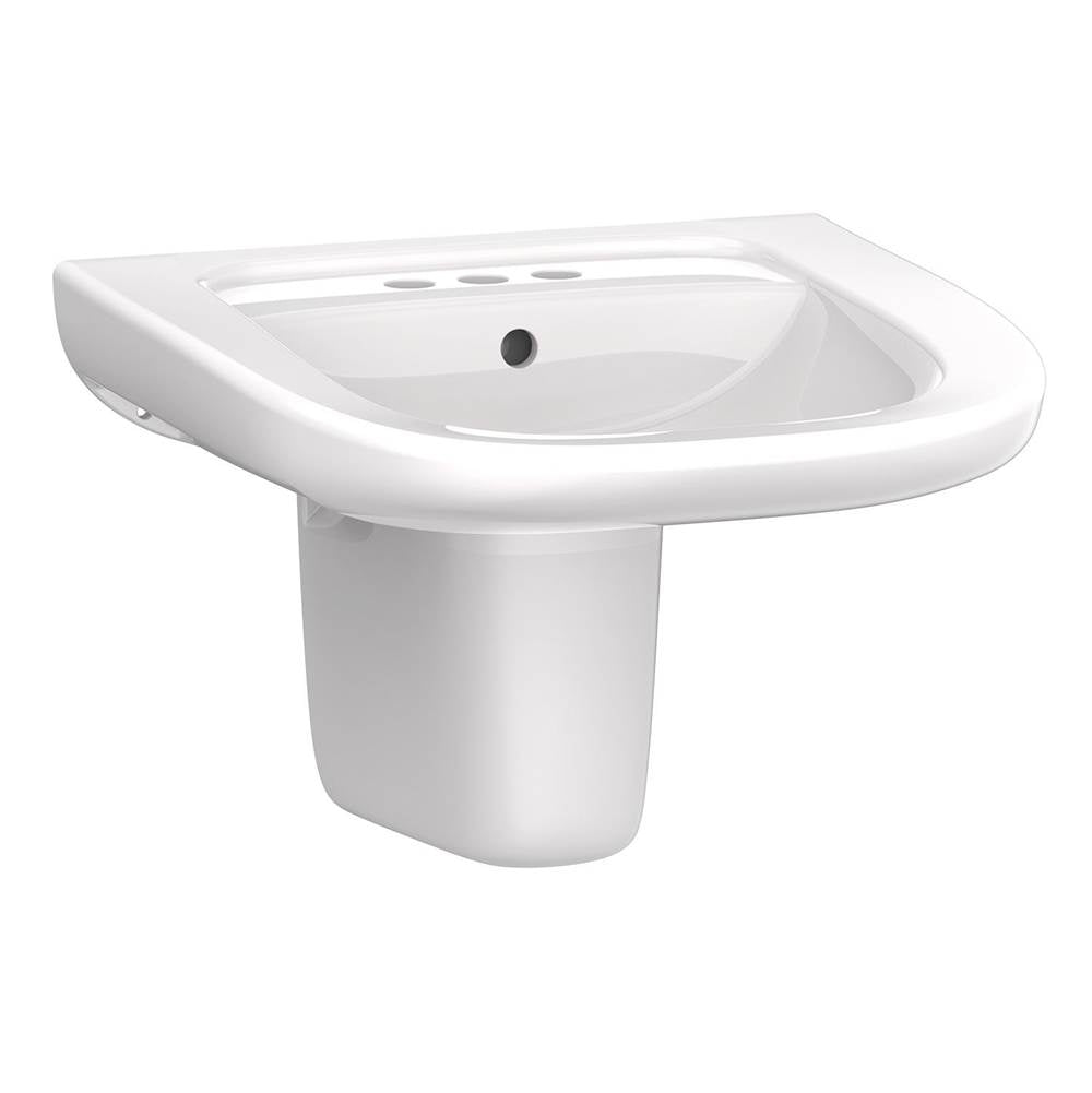 North Point Wall Hung Lav Combo: G0012474 Lav w/ G0029832 Shroud White