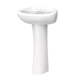 Gerber Plumbing - Maxwell Petite 4''CC Ped Lav Combo: G0012504 Lav w/ G0029842 Ped White - White