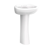 Maxwell Petite 4''CC Ped Lav Combo: G0012504 Lav w/ G0029842 Ped White