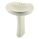 Gerber Plumbing - Maxwell Standard 4''CC Ped Lav Combo: G001251409 Lav w/ G002984209 Ped Biscuit - Biscuit