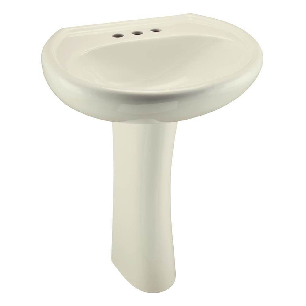 Maxwell Standard 4''CC Ped Lav Combo: G0012514 Lav w/ G0029842 Ped White