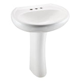 Maxwell Standard 4''CC Ped Lav Combo: G0012514 Lav w/ G0029842 Ped White