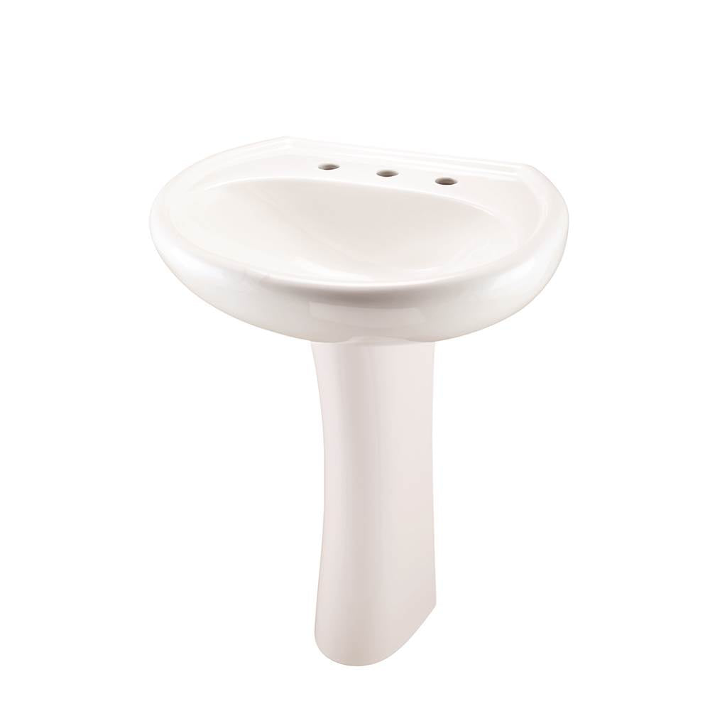 Gerber Plumbing - Maxwell Standard 8''CC Ped Lav Combo: G001251809 Lav w/ G002984209 Ped Biscuit - Biscuit