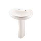 Gerber Plumbing - Maxwell Standard 8''CC Ped Lav Combo: G001251809 Lav w/ G002984209 Ped Biscuit - Biscuit