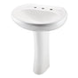 Gerber Plumbing - Maxwell Standard 8''CC Ped Lav Combo: G0012518 Lav w/ G0029842 Ped White - White