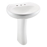 Maxwell Standard 8''CC Ped Lav Combo: G0012518 Lav w/ G0029842 Ped White