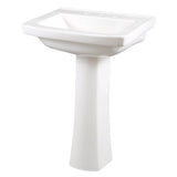 Gerber Plumbing - Burr Ridge Standard 8''CC Ped Lav Combo: G0012519 Lav w/ G0029848 Ped White - White