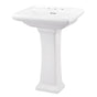 Gerber Plumbing - Logan Square Petite 8''CC Ped Lav Combo: G0012559 Lav w/ G0029847 Ped White - White