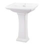 Gerber Plumbing - Logan Square Standard Single Hole Ped Lav Combo: G0012582 Lav w/ G0029847 Ped White - White