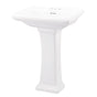 Gerber Plumbing - Logan Square Standard 4''CC Ped Lav Combo: G0012585 Lav w/ G0029847 Ped White - White