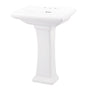 Gerber Plumbing - Logan Square Standard 8''CC Ped Lav Combo: G0012589 Lav w/ G0029847 Ped White - White