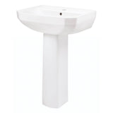 Gerber Plumbing - Viper Petite Single Hole Ped Lav Combo: G0013561 Lav w/ G0029834 Ped White - White
