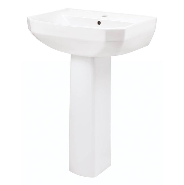 Gerber Plumbing - Viper Petite Single Hole Ped Lav Combo: G0013561 Lav w/ G0029834 Ped White - White