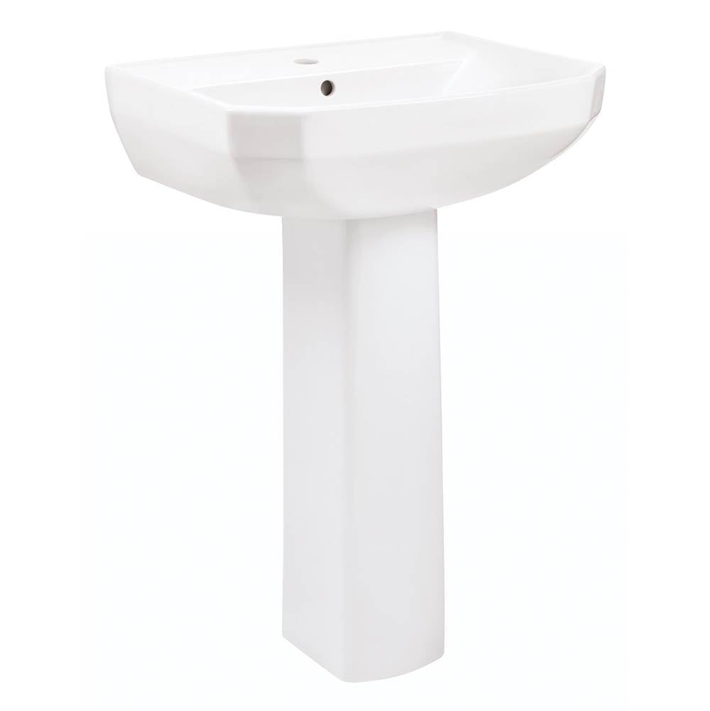 Viper Petite Single Hole Ped Lav Combo: G0013561 Lav w/ G0029834 Ped White