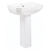 Viper Petite Single Hole Ped Lav Combo: G0013561 Lav w/ G0029834 Ped White