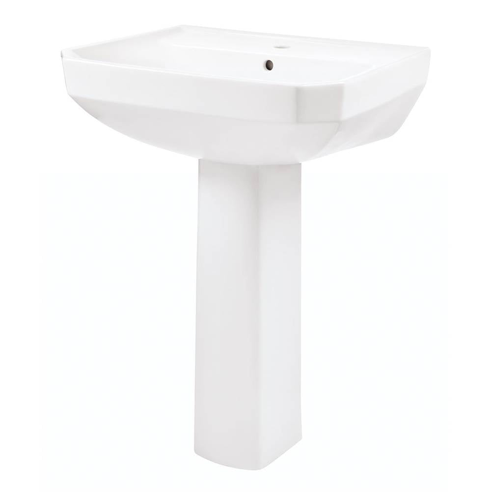 Gerber Plumbing - Viper Standard Single Hole Ped Lav Combo: G0013562 Lav w/ G0029834 Ped White - White