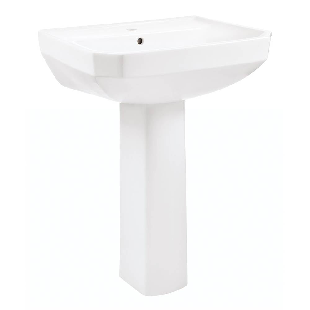 Viper Standard Single Hole Ped Lav Combo: G0013562 Lav w/ G0029834 Ped White