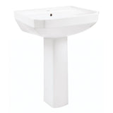 Viper Standard Single Hole Ped Lav Combo: G0013562 Lav w/ G0029834 Ped White
