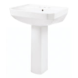 Gerber Plumbing - Viper Standard 4''CC Ped Lav Combo: G0013565 Lav w/ G0029834 Ped White - White