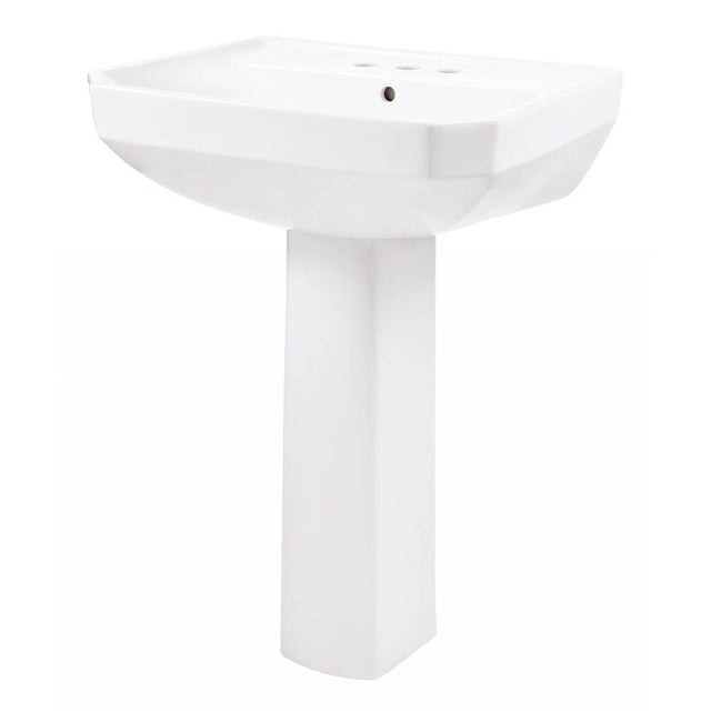 Gerber Plumbing - Viper Standard 4''CC Ped Lav Combo: G0013565 Lav w/ G0029834 Ped White - White