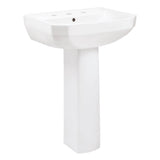 Viper Petite 8''CC Ped Lav Combo: G0013568 Lav w/ G0029834 Ped White