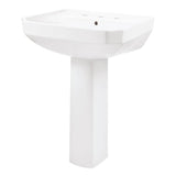 Gerber Plumbing - Viper Standard 8''CC Ped Lav Combo: G0013569 Lav w/ G0029834 Ped White - White