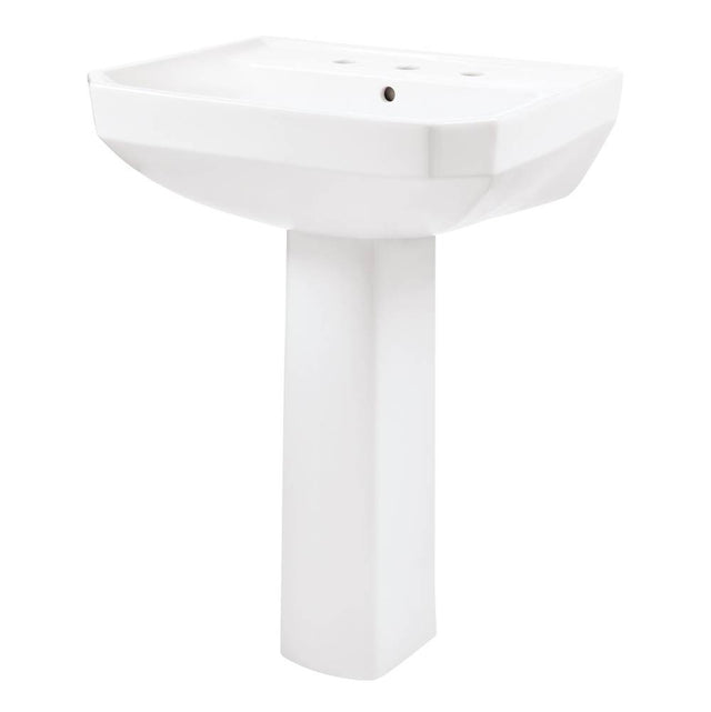 Gerber Plumbing - Viper Standard 8''CC Ped Lav Combo: G0013569 Lav w/ G0029834 Ped White - White