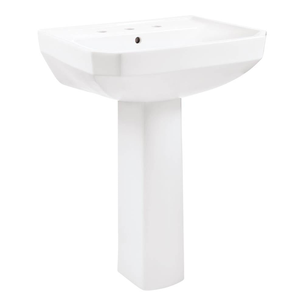 Viper Standard 8''CC Ped Lav Combo: G0013569 Lav w/ G0029834 Ped White