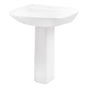 Gerber Plumbing - Avalanche Standard Single Hole Ped Lav Combo: G0013592 Lav w/ G0029834 Ped White - White