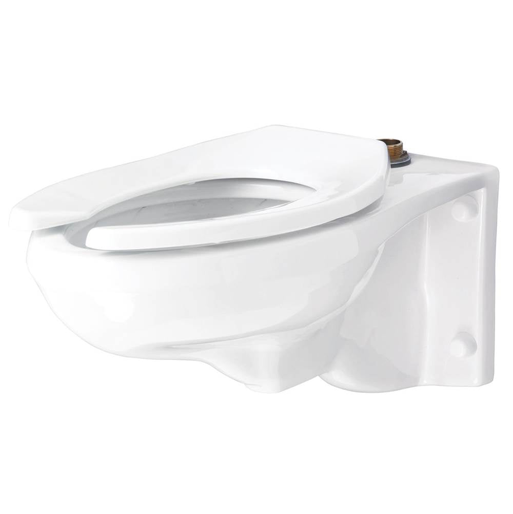 Gerber Plumbing - North Point 1.1/1.28/1.6gpf Elongated Wall Hung Top Spud Bowl 5 1/4'' or 7 1/4'' Vertical Rough-In White - White