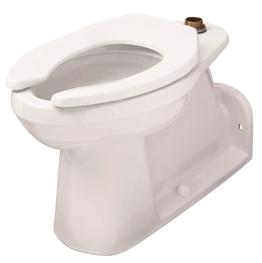 Gerber Plumbing - North Point 1.1/1.28/1.6gpf ADA Elongated Floor Mount Back Outlet Top Spud Bowl 4 -1/4'' Vertical Rough-In White - White
