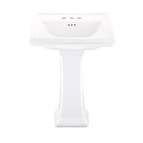 Logan Square Pedestal White