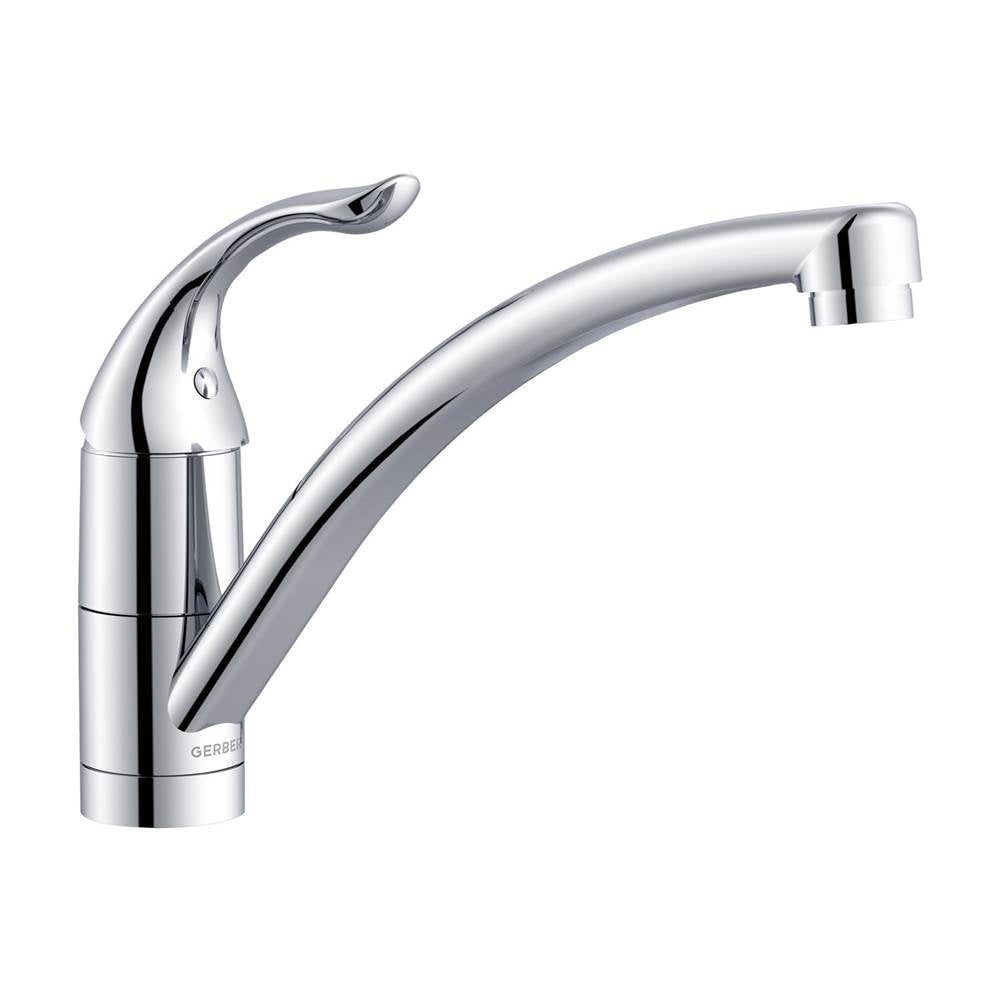 Viper 1H Kitchen Faucet w/out Spray & w/ Deck Plate 1.5gpm Chrome