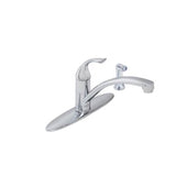 Gerber Plumbing - Viper 1H Kitchen Faucet w/ Spray & Deck Plate 1.75gpm Aeration/2.2gpm Spray Chrome - Chrome
