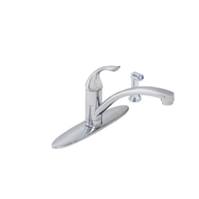 Gerber Plumbing - Viper 1H Kitchen Faucet w/ Spray & Deck Plate 1.75gpm Aeration/2.2gpm Spray Chrome - Chrome