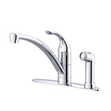 Gerber Plumbing - Viper 1H Kitchen Faucet w/ Spray on Deck 1.75gpm Aeration/2.2gpm Spray Chrome - Chrome