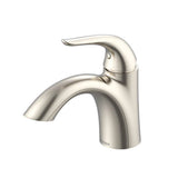 Gerber Plumbing - Viper 1H Lavatory Faucet Single Hole Mount w/ 50/50 Touch Down Drain 1.2gpm Brushed Nickel - Brushed Nickel