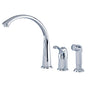 Gerber Plumbing - Allerton 1H Hi-Arc Kitchen Faucet w/ Spray 1.75gpm Aeration/2.2gpm Spray Chrome - Chrome