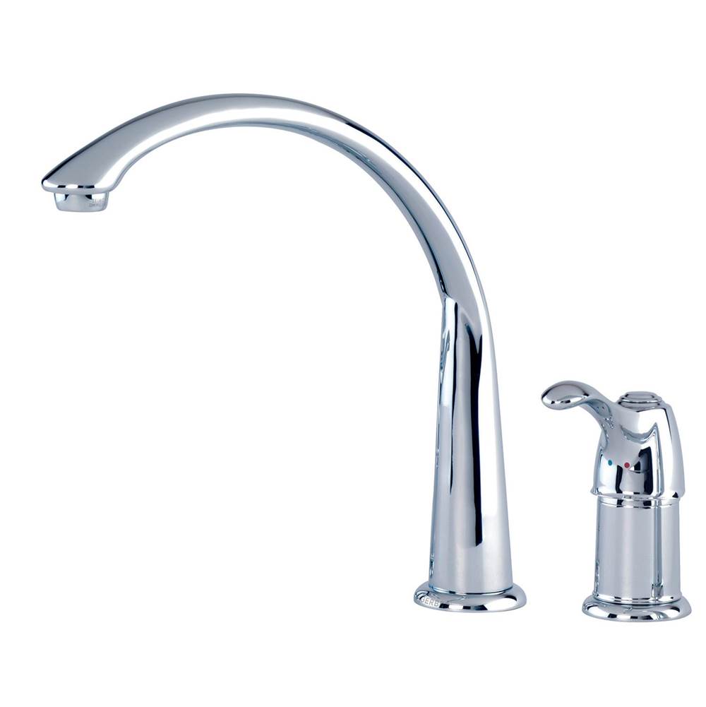 Gerber Plumbing - Allerton 1H Hi-Arc Kitchen Faucet w/out Spray 1.5gpm Chrome - Chrome