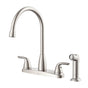 Gerber Plumbing - Viper 2H High Arc Kitchen Faucet w/ Spray 1.75gpm Stainless Steel - Stainless Steel