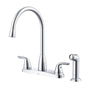 Gerber Plumbing - Viper 2H High Arc Kitchen Faucet w/ Spray 1.75gpm Chrome - Chrome