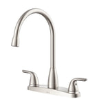 Gerber Plumbing - Viper 2H High Arc Kitchen Faucet w/out Spray 1.75gpm Stainless Steel - Stainless Steel