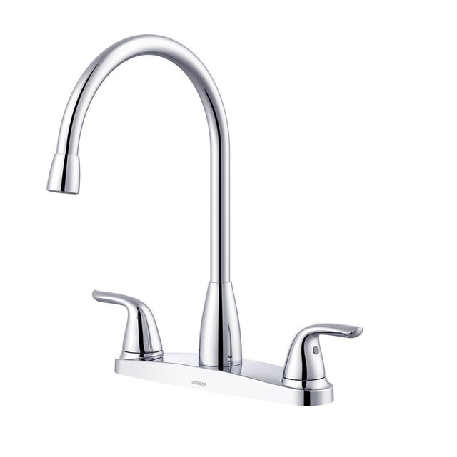 Gerber Plumbing - Viper 2H High Arc Kitchen Faucet w/out Spray 1.75gpm Chrome - Chrome