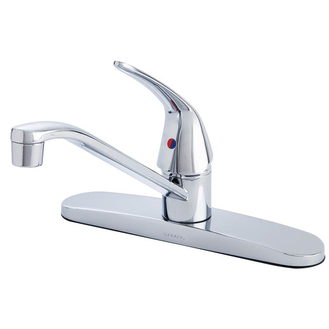 Gerber Plumbing - Maxwell SE 1H Kitchen Faucet w/out Spray & w/ Washerless Cartridge 1.75gpm Chrome - Chrome